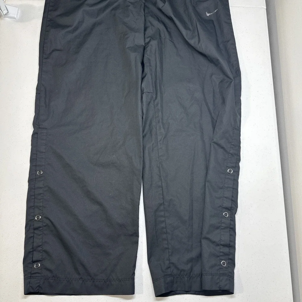 Nike Golf Fit Storm Mens  Black Windbreaker Pants, Button-Up Ankle, Large 30*31